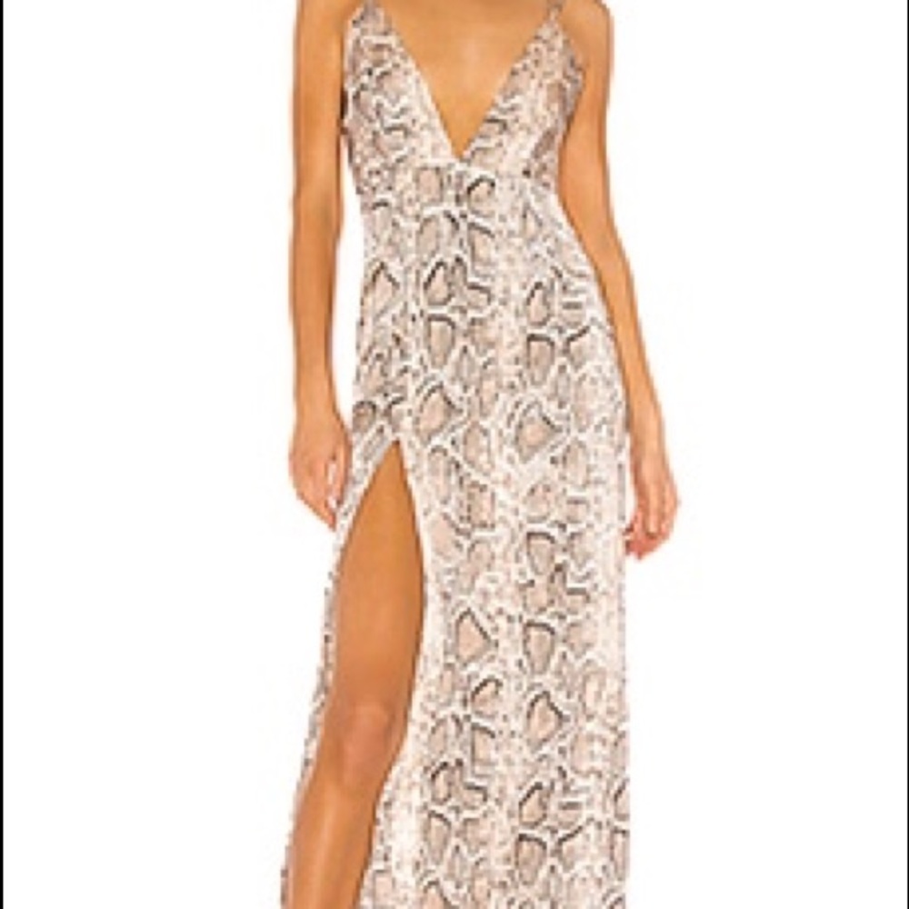 superdown Snakeskin Maxi